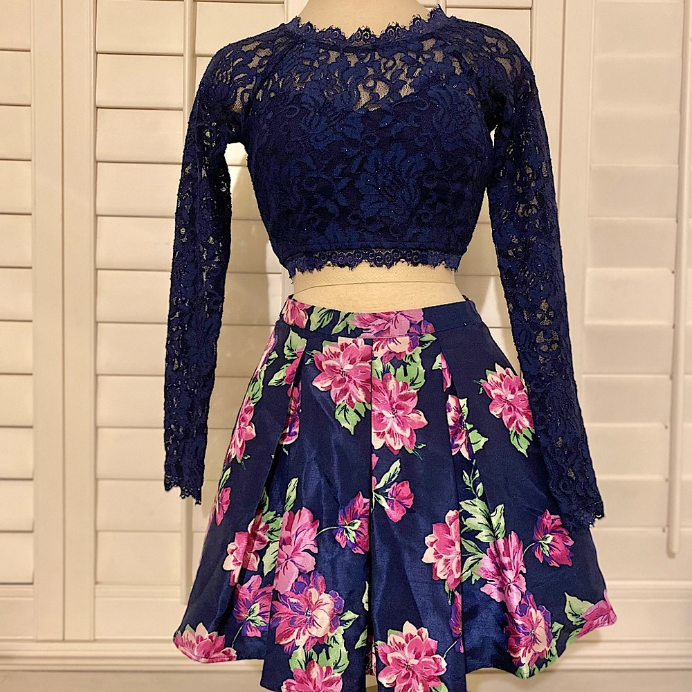 EUC Glitter Lace Two-Piece Dress Sz 3